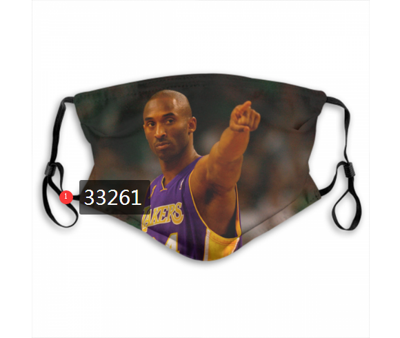 2021 NBA Los Angeles Lakers #24 kobe bryant 33261 Dust mask with filter->nba dust mask->Sports Accessory